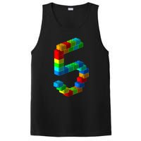 Cute Block Building 5th Birthday Gift 5 Years Old b.o.y.s Girls PosiCharge Competitor Tank