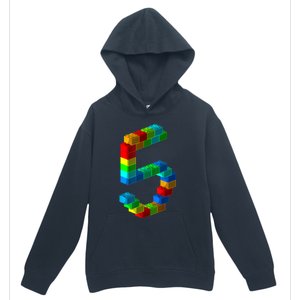 Cute Block Building 5th Birthday Gift 5 Years Old b.o.y.s Girls Urban Pullover Hoodie