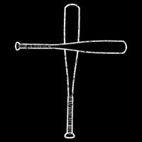 Cross Baseball Bats Christian Faith Sports Coach Pitcher Tall T-Shirt