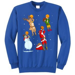 Christmas Basketball Ball Santa Hat Xmas Sport Cool Gift Sweatshirt