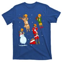 Christmas Basketball Ball Santa Hat Xmas Sport Cool Gift T-Shirt