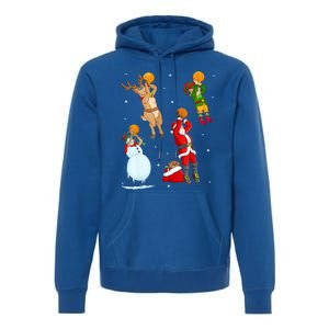 Christmas Basketball Ball Santa Hat Xmas Sport Cool Gift Premium Hoodie