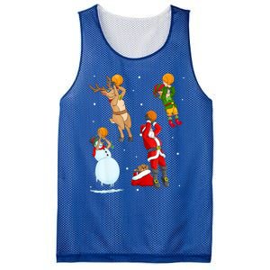 Christmas Basketball Ball Santa Hat Xmas Sport Cool Gift Mesh Reversible Basketball Jersey Tank