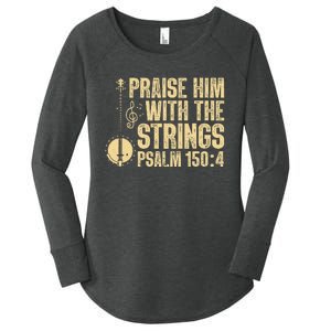 Cool Banjo Bluegrass Music Art For Men Women Worship Leader Women's Perfect Tri Tunic Long Sleeve Shirt