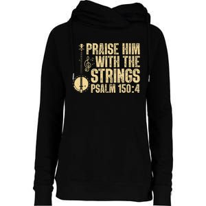 Cool Banjo Bluegrass Music Art For Men Women Worship Leader Womens Funnel Neck Pullover Hood