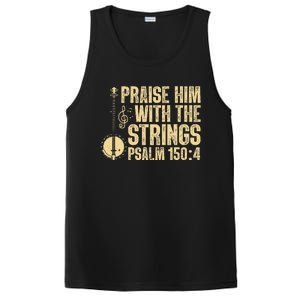 Cool Banjo Bluegrass Music Art For Men Women Worship Leader PosiCharge Competitor Tank