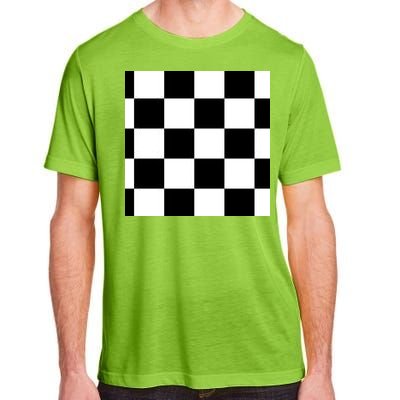 Chess Board Black And White Checkered Adult ChromaSoft Performance T-Shirt