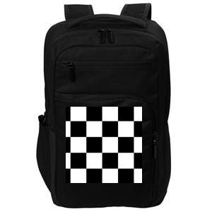 Chess Board Black And White Checkered Impact Tech Backpack