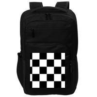 Chess Board Black And White Checkered Impact Tech Backpack