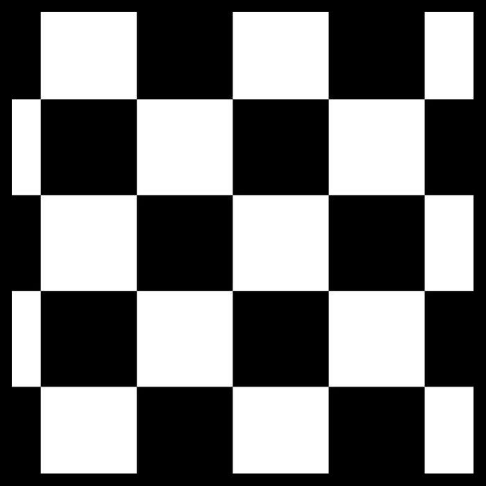 Chess Board Black And White Checkered Flatbill Hat