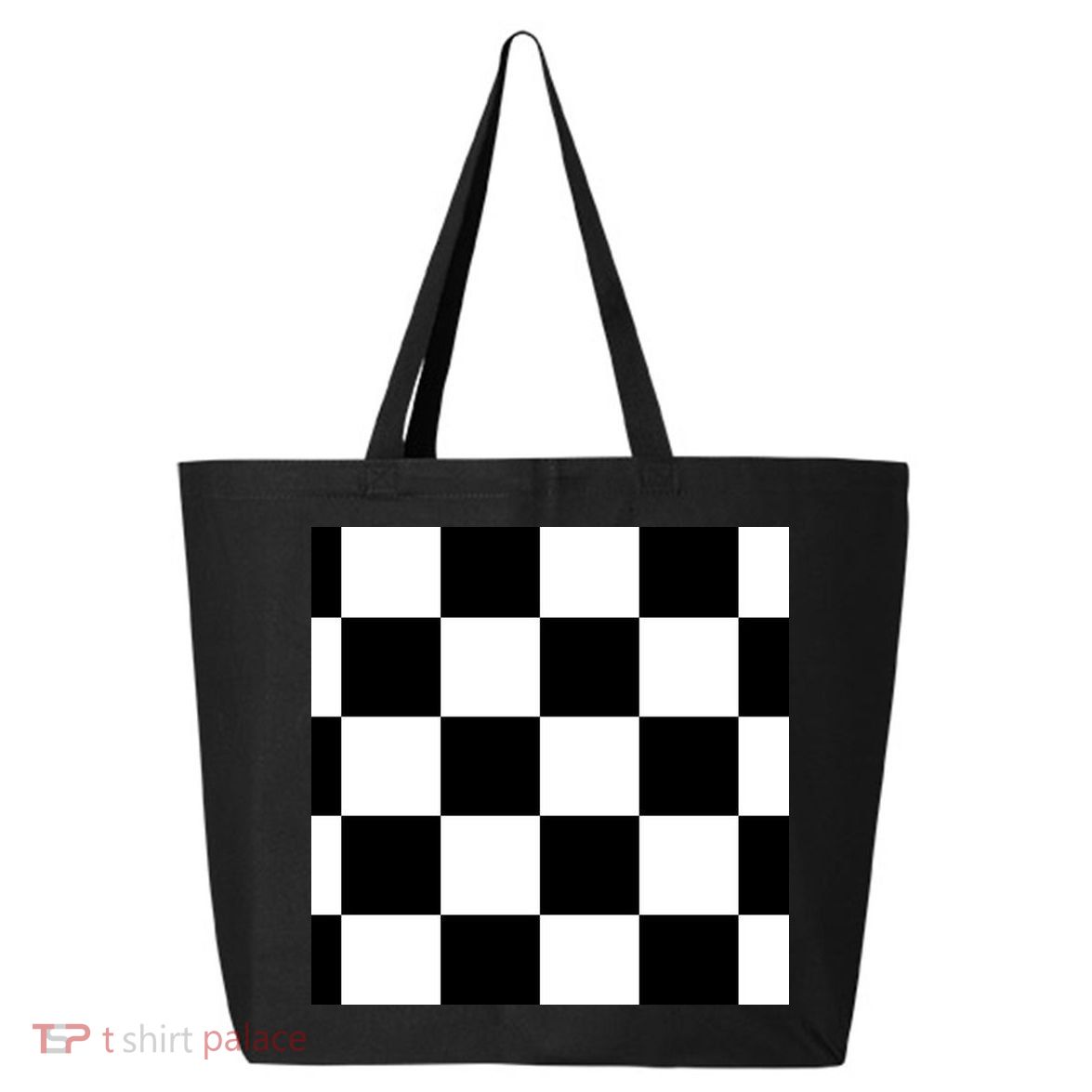 Chess Board Black And White Checkered 25L Jumbo Tote