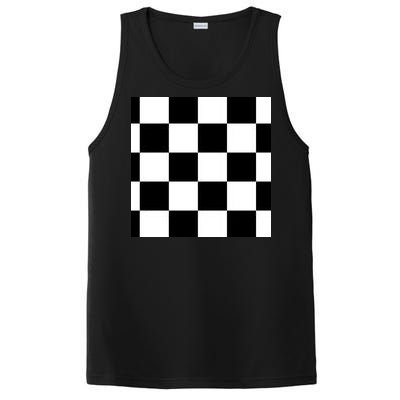 Chess Board Black And White Checkered PosiCharge Competitor Tank