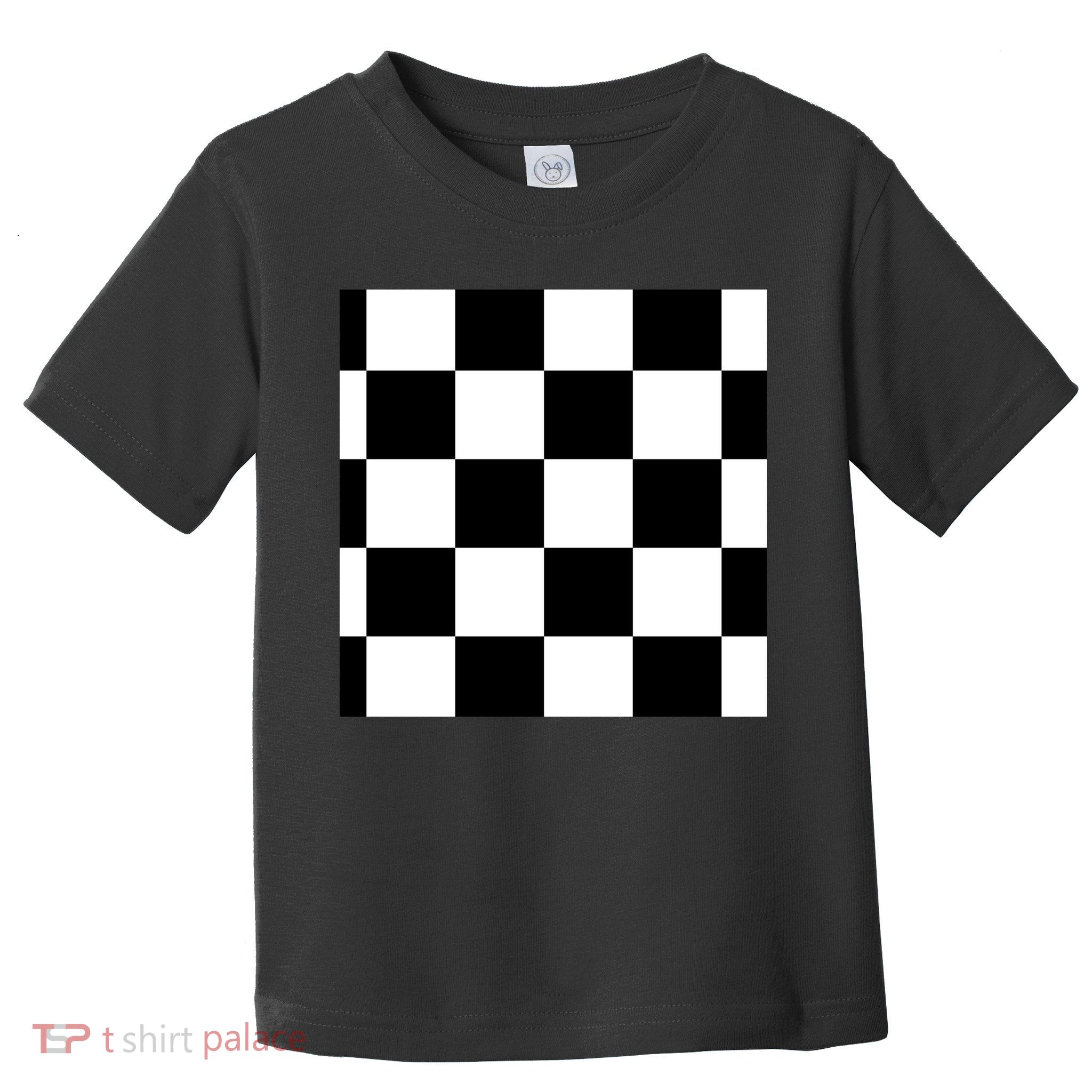 Chess Board Black And White Checkered Toddler T-Shirt