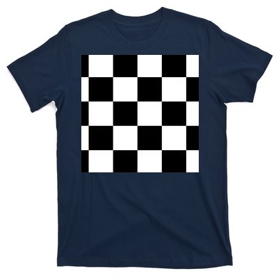 Chess Board Black And White Checkered T-Shirt