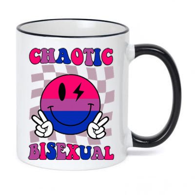 Chaotic Bisexual Bi Lgbt Bisexual Pride 11oz Black Color Changing Mug