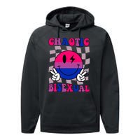 Chaotic Bisexual Bi Lgbt Bisexual Pride Performance Fleece Hoodie