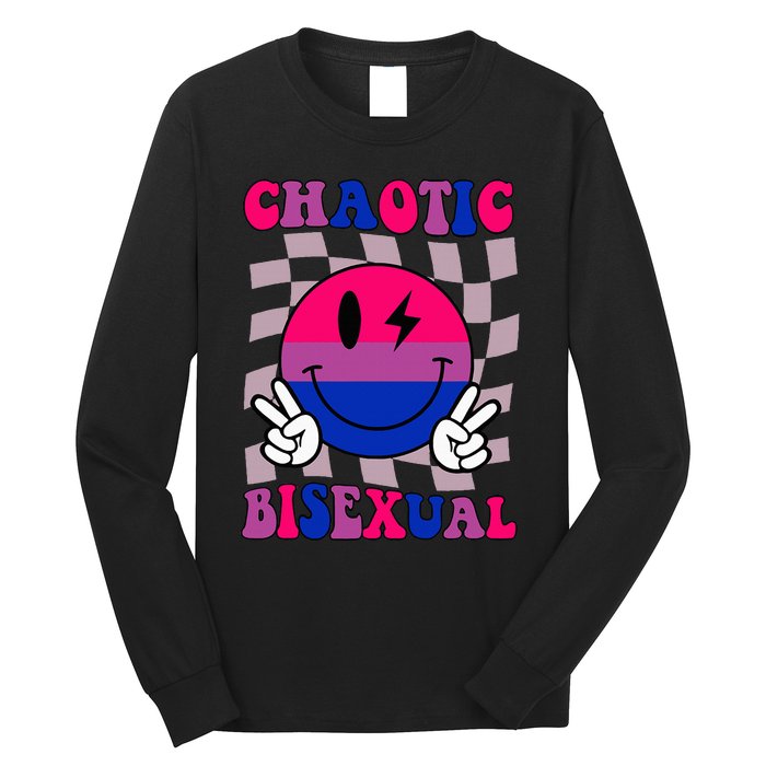 Chaotic Bisexual Bi Lgbt Bisexual Pride Long Sleeve Shirt