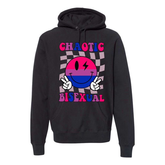 Chaotic Bisexual Bi Lgbt Bisexual Pride Premium Hoodie