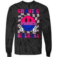 Chaotic Bisexual Bi Lgbt Bisexual Pride Tie-Dye Long Sleeve Shirt