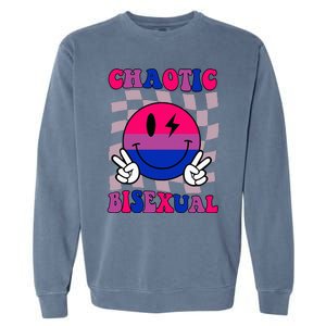 Chaotic Bisexual Bi Lgbt Bisexual Pride Garment-Dyed Sweatshirt