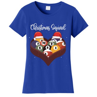 Christmas Billiard Ball Pool Player Christmas Billiards Gift Women's T-Shirt