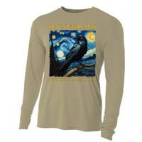 Crows Before Bros Support Your Local Murder Raven Cooling Performance Long Sleeve Crew