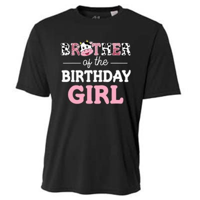 Cow Brother Birthday Family Matching Fathers Day Cooling Performance Crew T-Shirt