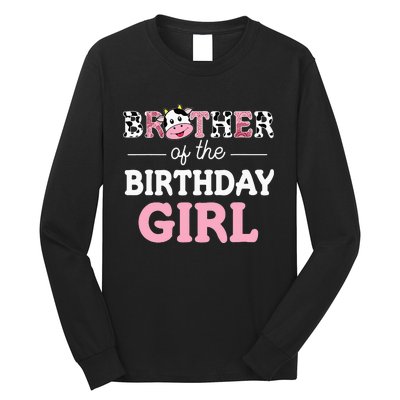 Cow Brother Birthday Family Matching Fathers Day Long Sleeve Shirt