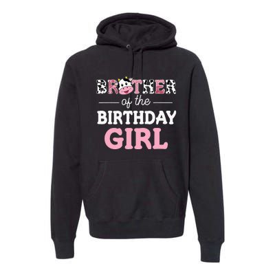 Cow Brother Birthday Family Matching Fathers Day Premium Hoodie