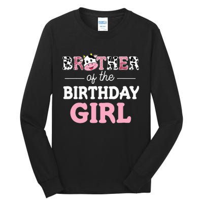 Cow Brother Birthday Family Matching Fathers Day Tall Long Sleeve T-Shirt