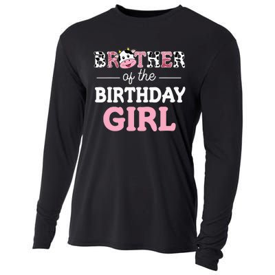 Cow Brother Birthday Family Matching Fathers Day Cooling Performance Long Sleeve Crew