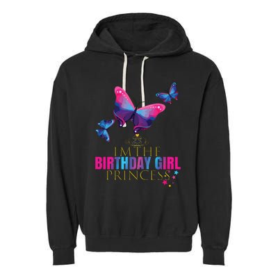 CUTE BUTTERFLY Birthday Princess Shirts Party Outfit Garment-Dyed Fleece Hoodie