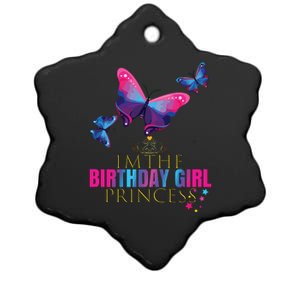 CUTE BUTTERFLY Birthday Princess Shirts Party Outfit Ceramic Star Ornament