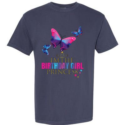 CUTE BUTTERFLY Birthday Princess Shirts Party Outfit Garment-Dyed Heavyweight T-Shirt