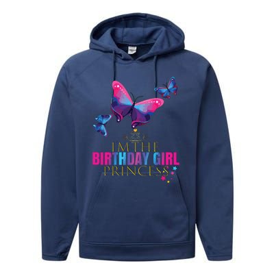 CUTE BUTTERFLY Birthday Princess Shirts Party Outfit Performance Fleece Hoodie