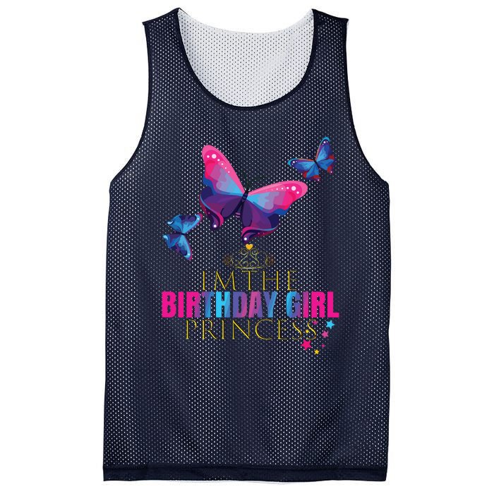 CUTE BUTTERFLY Birthday Princess Shirts Party Outfit Mesh Reversible Basketball Jersey Tank