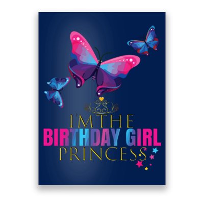 CUTE BUTTERFLY Birthday Princess Shirts Party Outfit Poster