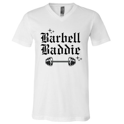 Cool Barbel Baddie V-Neck T-Shirt