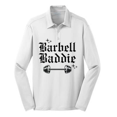 Cool Barbel Baddie Silk Touch Performance Long Sleeve Polo