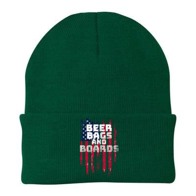 Cornhole Beer Bags And Boards Knit Cap Winter Beanie