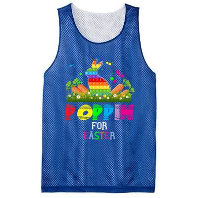 Cute Bunny Bubble Pop Easter Bunny Poppin For Easter Gift Mesh Reversible Basketball Jersey Tank