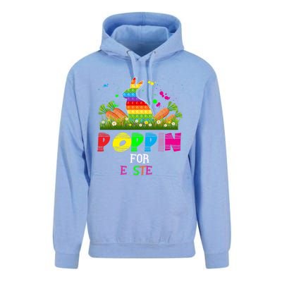 Cute Bunny Bubble Pop Easter Bunny Poppin For Easter Gift Unisex Surf Hoodie