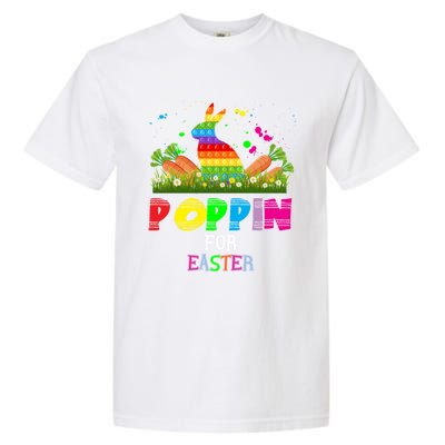 Cute Bunny Bubble Pop Easter Bunny Poppin For Easter Gift Garment-Dyed Heavyweight T-Shirt