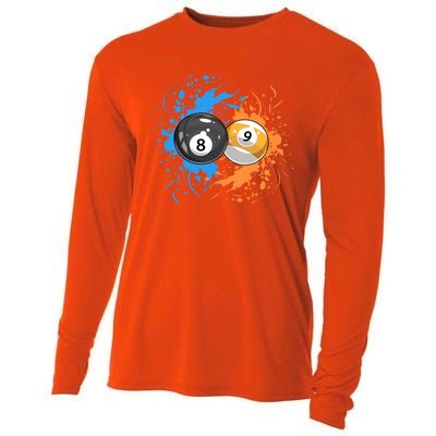 Cool Billiard Balls For 8 Ball And 9ball Player Cool Gift Cooling Performance Long Sleeve Crew