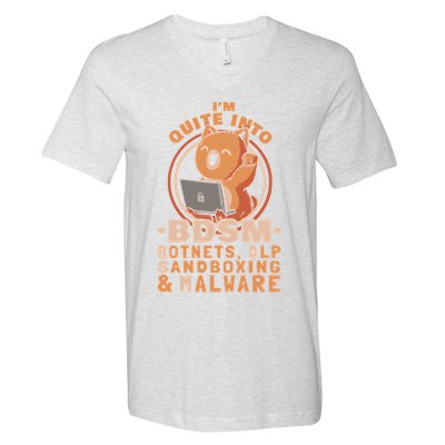 Cybersecurity Bdsm - Botnets Dlp Sandboxing  Malware T-Shirt V-Neck T-Shirt