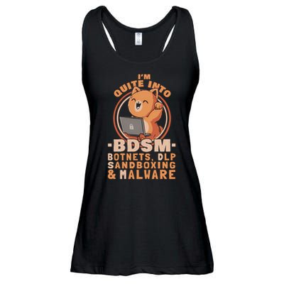 Cybersecurity Bdsm - Botnets Dlp Sandboxing  Malware T-Shirt Ladies Essential Flowy Tank