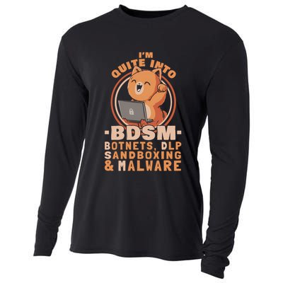 Cybersecurity Bdsm - Botnets Dlp Sandboxing  Malware T-Shirt Cooling Performance Long Sleeve Crew