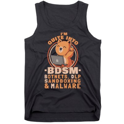 Cybersecurity Bdsm - Botnets Dlp Sandboxing  Malware T-Shirt Tank Top