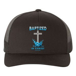 Christian Baptism Baptized In Christ Keepsake Yupoong Adult 5-Panel Trucker Hat