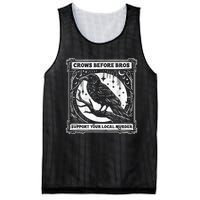 Crows Before Bros Support Your Local Murder Funny Halloween Mesh Reversible Basketball Jersey Tank